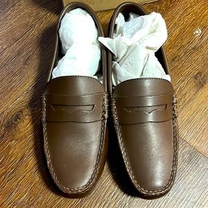 Brand new Jcrew leather driving moccasins